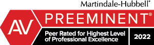 2022 Peer Rated for Highest level of Professional Excellence