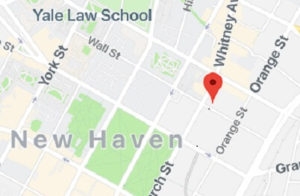 Map of New Haven County Courthouse located at 235 Church Street in New Haven, Connecticut
